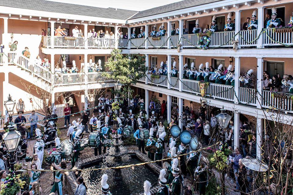 Tuland Marching Band at the Malaga Inn, Mobile Alabama